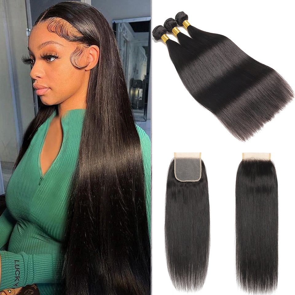 12A Virgin Hair Brazilian Straight Bundles