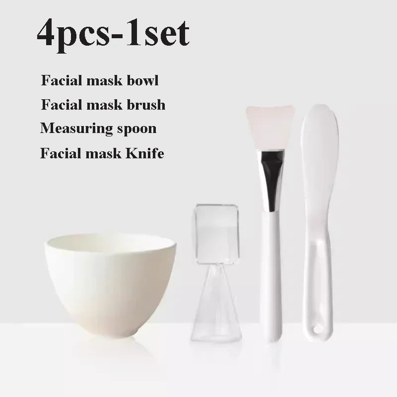 Facial Brush Mask Bowl Spoon Set