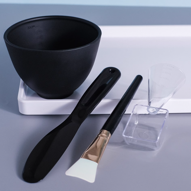 Facial Brush Mask Bowl Spoon Set