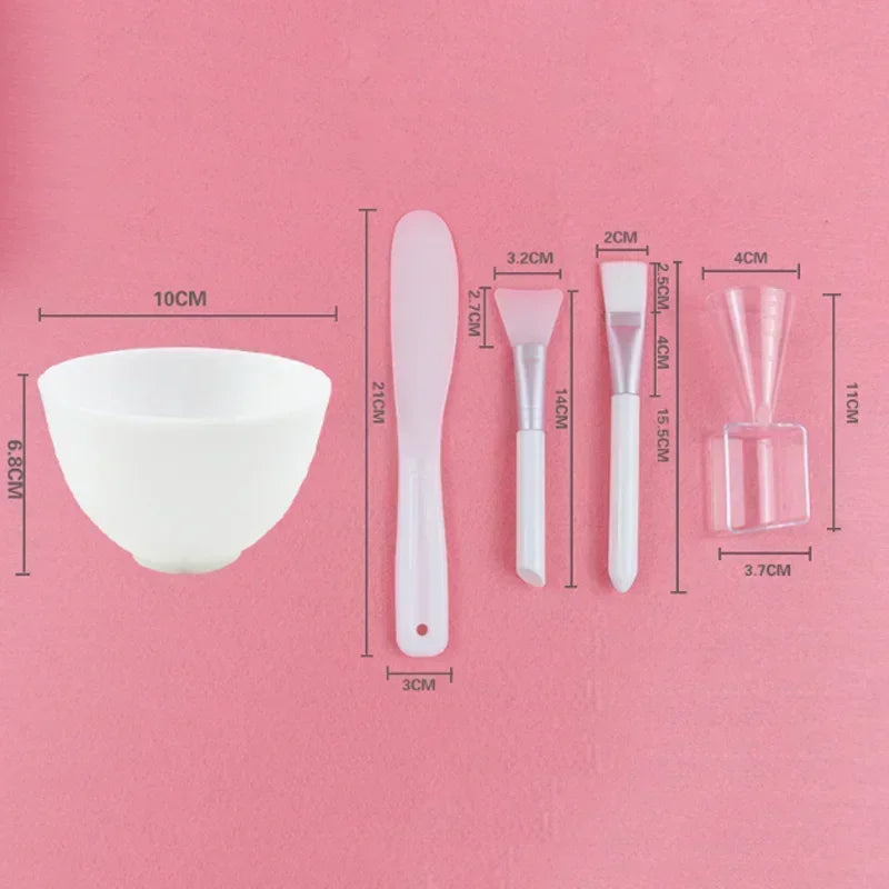 Facial Brush Mask Bowl Spoon Set